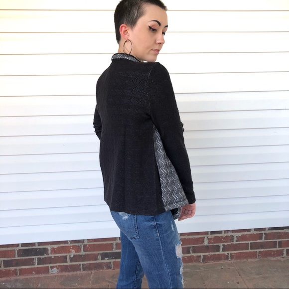 LUCKY BRAND Lotus Black Open Wrap Jacket - Picture 4 of 12